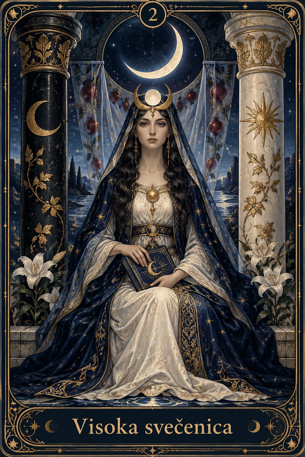 Tarot karta Visoka svečenica